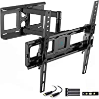 Los mejores  - Soporte de TV Pared Articulado Inclinable Y Giratorio – Soporte De TV para Pantallas De 26-55” TV – MAX VESA 400x400mm…